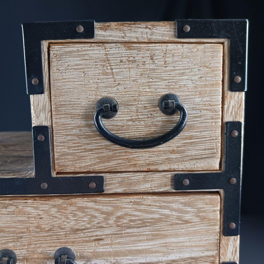 Y2293-36 桐製 階段箪笥 五段 高さ36㎝ 和ダンス 小型