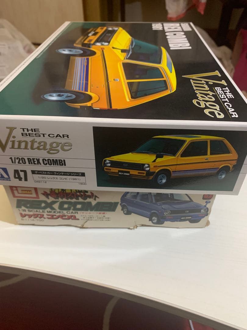【未組み立て2個】SUBARU REX COMBI プラモデル レックス　現状品