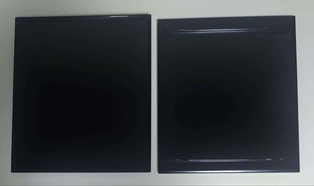 輪島塗　真塗　脚付き会席膳5客セット　　　　塗師 若島量平