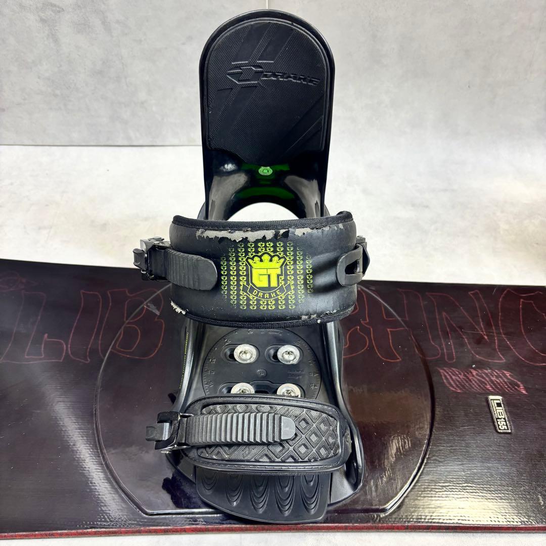 Lib Tech スノーボード 155cm DRAKE ビンディング Lサイズ