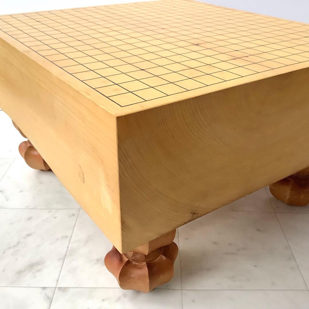 【希少】本榧 碁盤 脚付き 五寸盤 13cm 高級碁盤 美品