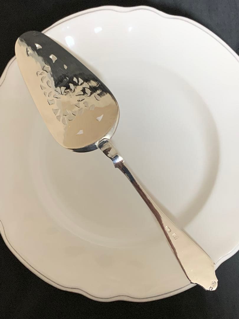 【極希少】銀製 ペルシャ銀 サーバー 刻印84 イスファハン 透かし彫り 75g