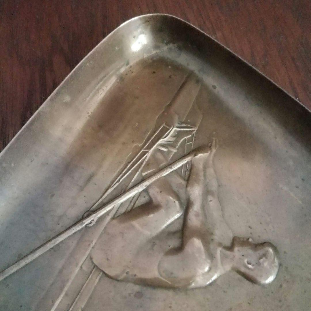 逸品　貴重なWMFアールデコ　三角トレー　真鍮　ヒトラーユーゲント　ドイツ