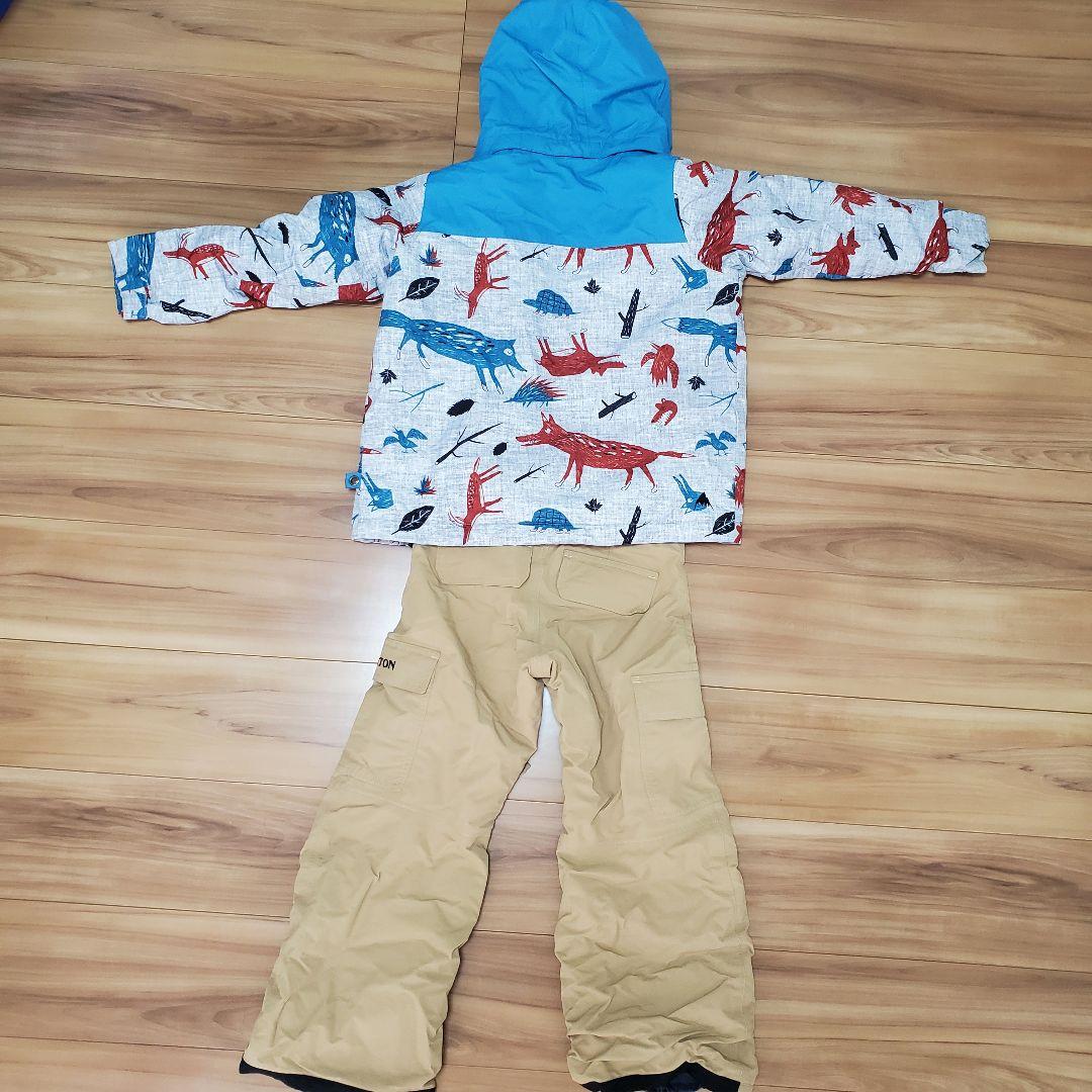 【3点セット】BURTON 子ども用スノーボードウェア　上下セットお尻パッド付き