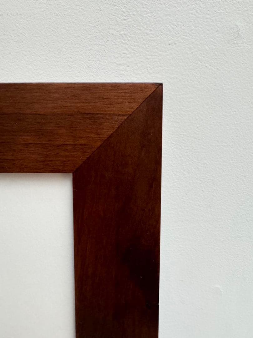 【在庫25】額 額縁 木製 焦茶 ダークブラウン 大きいサイズ アート 写真 b