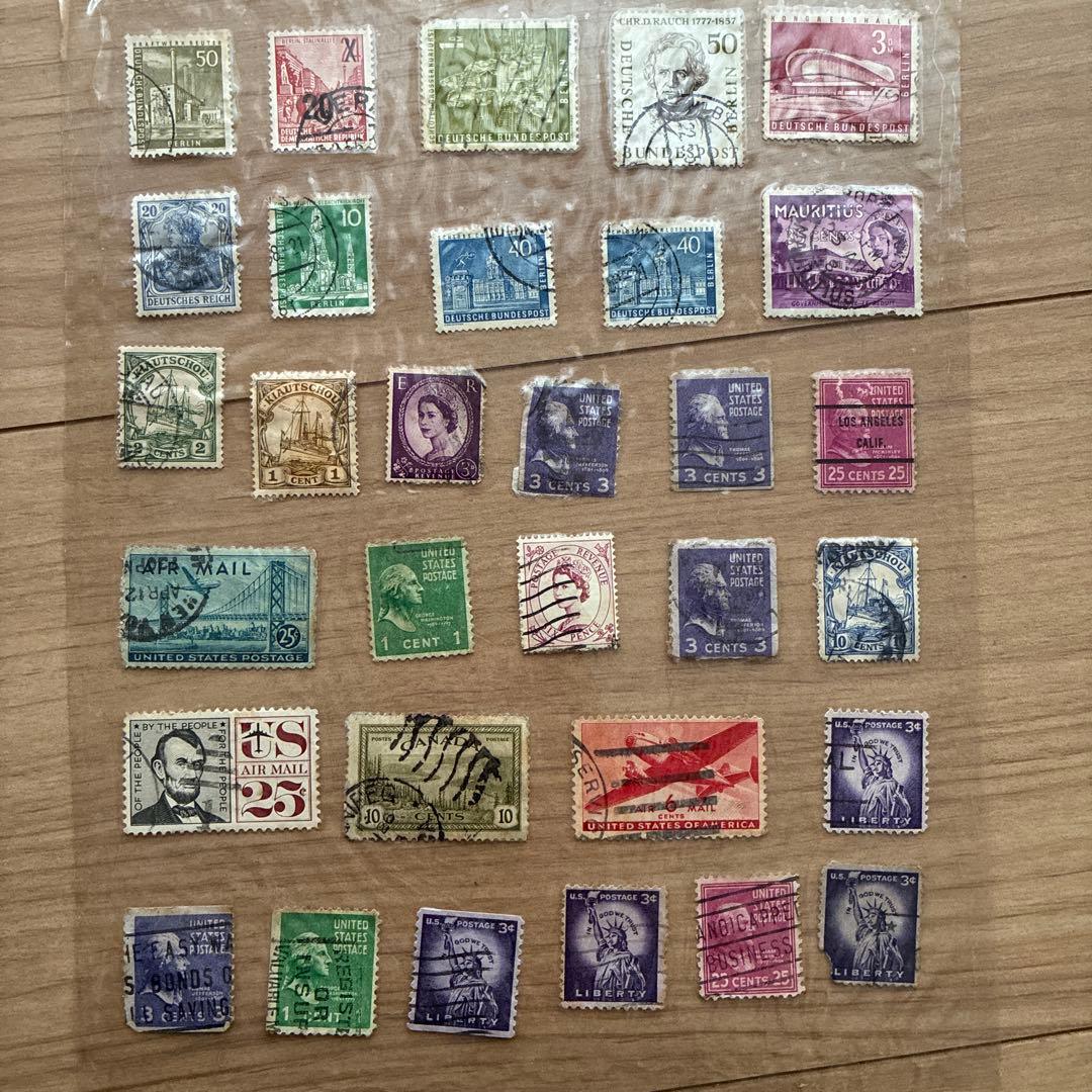 多国籍使用済切手コレクション