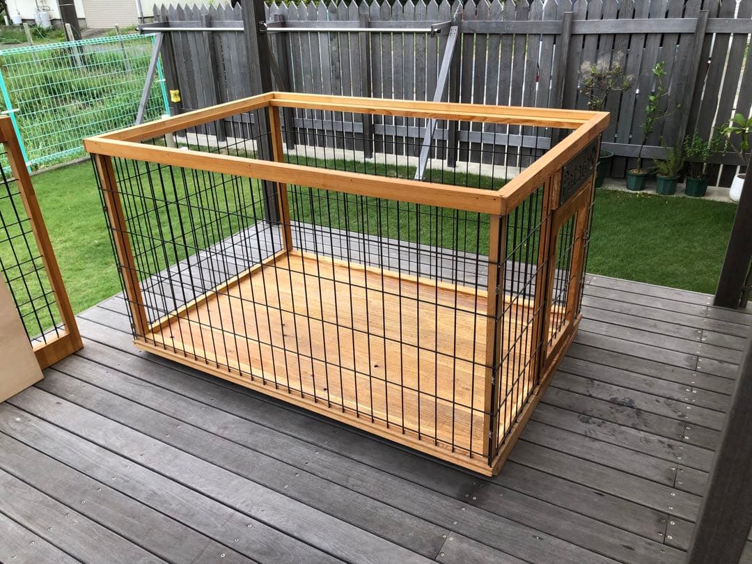 引き取り限定　中大型犬用ケージ、ハウス、バリケン、サークル(自作)