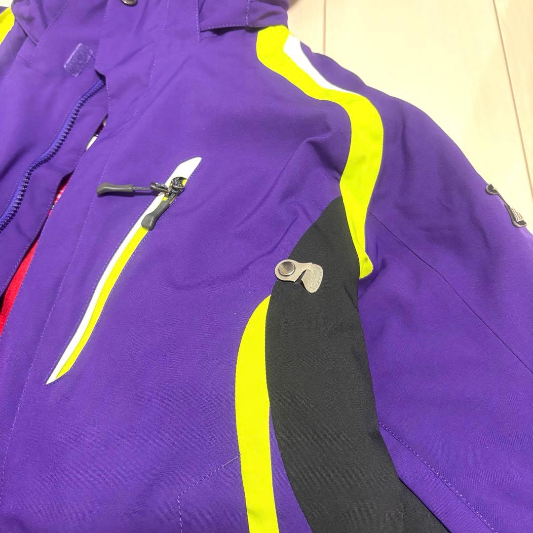 【訳あり】 ミズノ メンズスキーウェア 上下セット パープル 紫