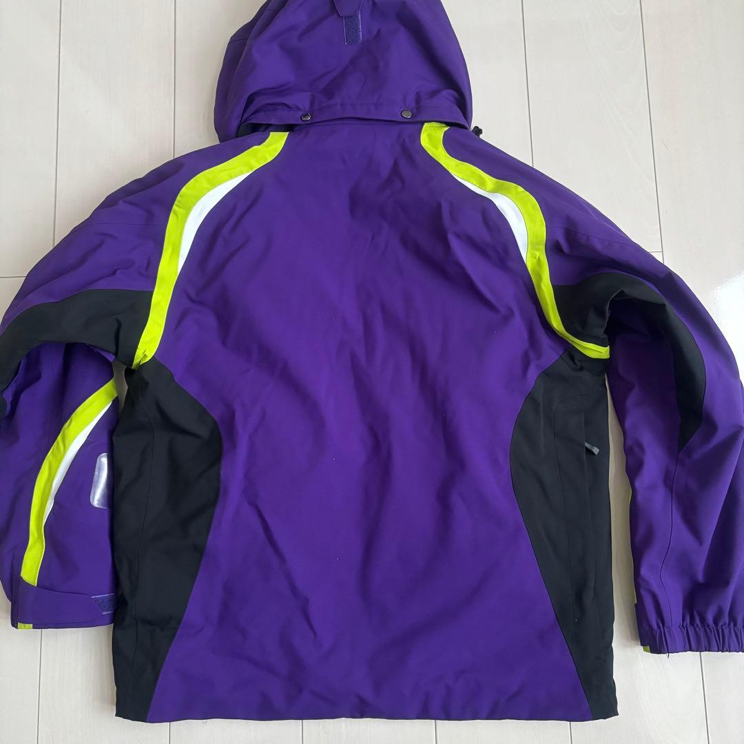 【訳あり】 ミズノ メンズスキーウェア 上下セット パープル 紫