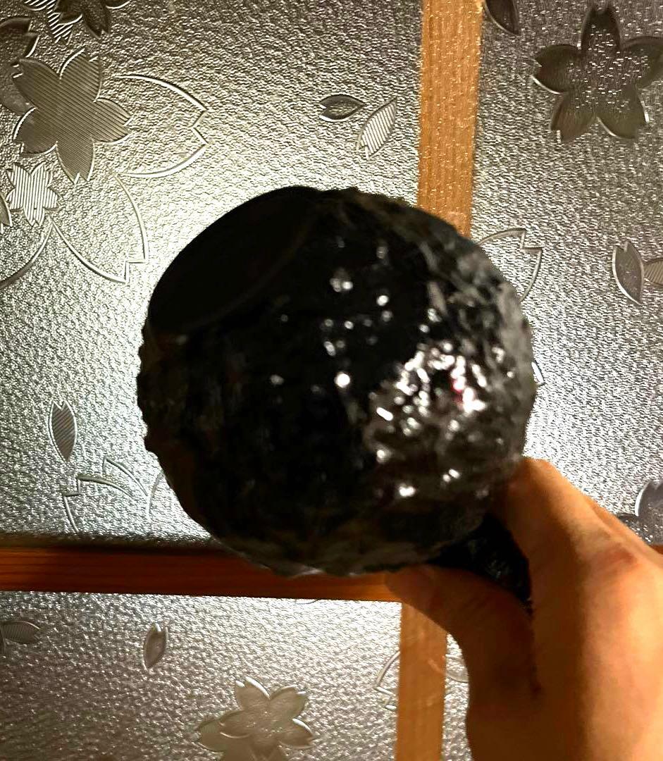 骨董　時代ガラス　プレスガラス　希少紫ガラス　渋紙　氷裂模様　凸凹プレス　花器