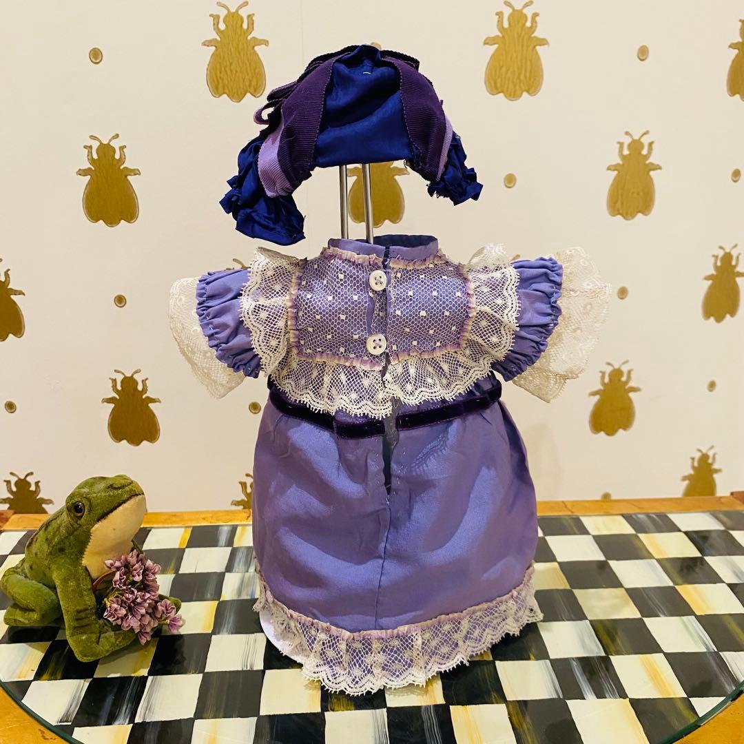 アンティークドールのドレス&ハット　4号用