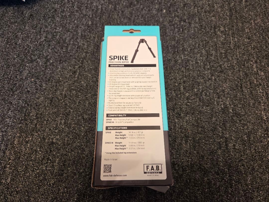F.A.B Defense SPIKE precision バイポッド エアガン