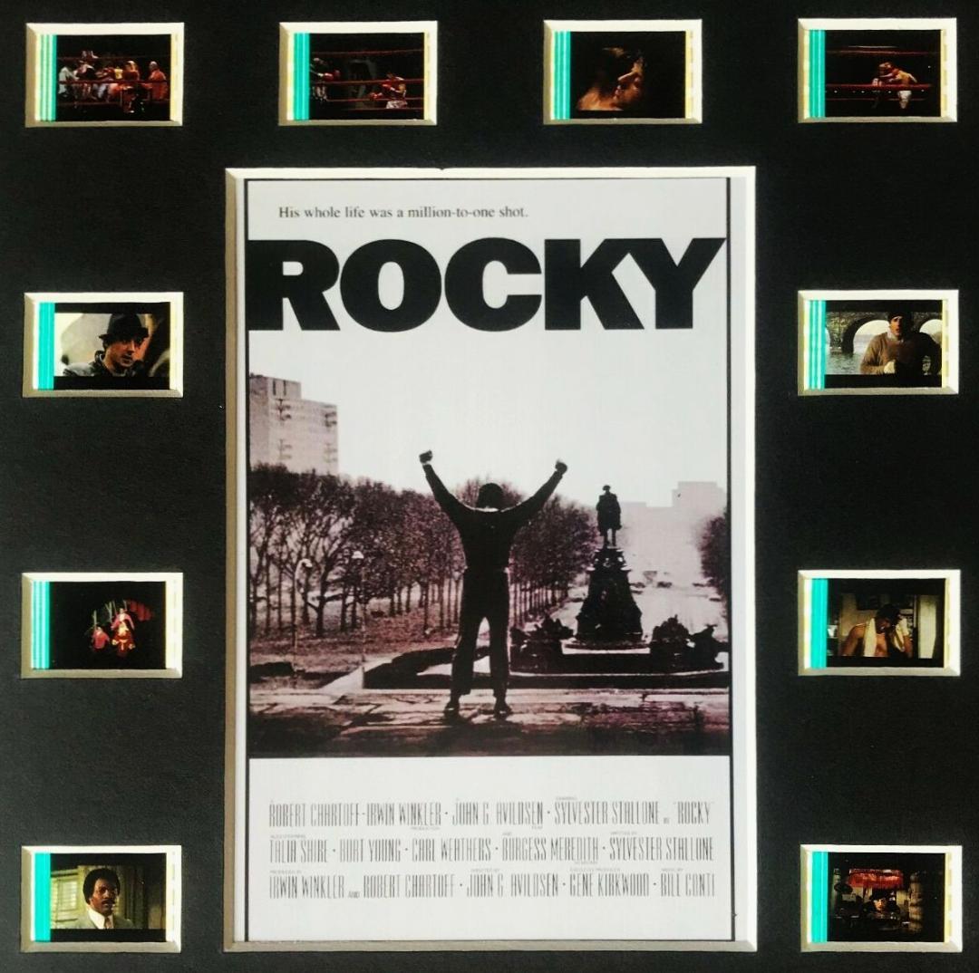 ロッキー 35mm映画フィルム 新品額装 シルヴェスタースタローン ★ROCKY