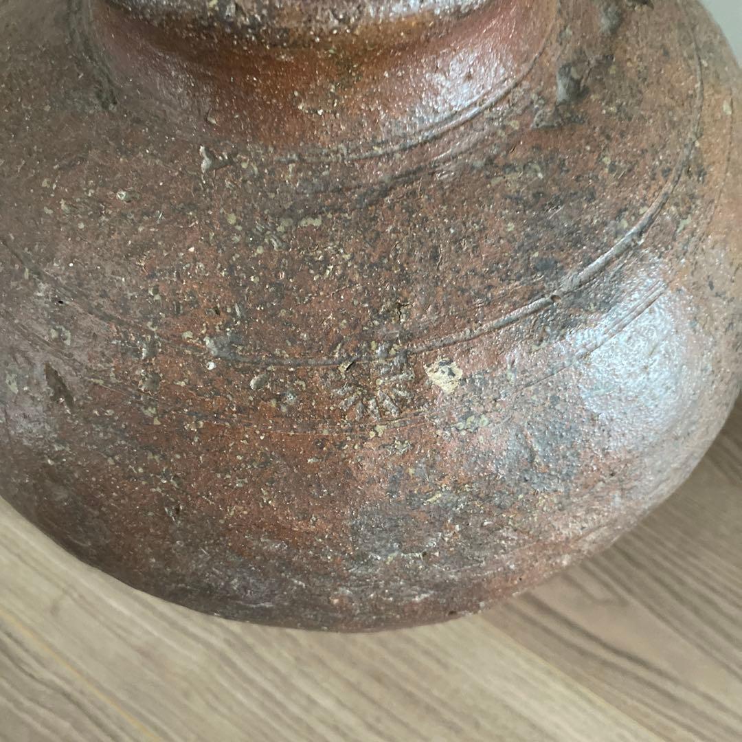 陶器　壺　花入　特大