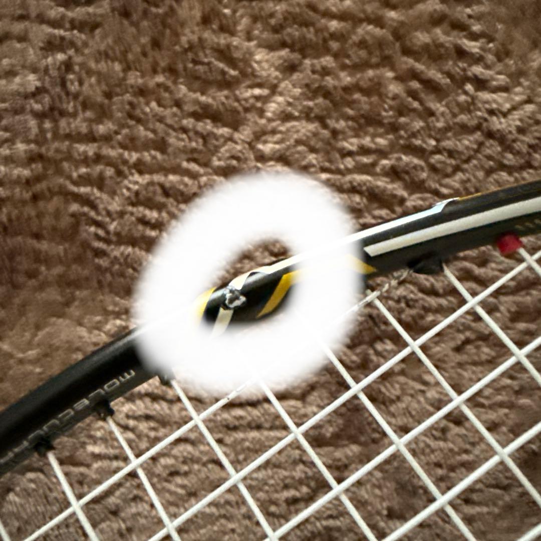 キズナJAPANバドミントンラケット 黒/黄色 ラケットケース 黒