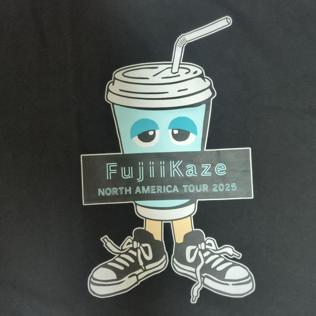Fujii kaze NATOUR ドリンク黒T　Mサイズ