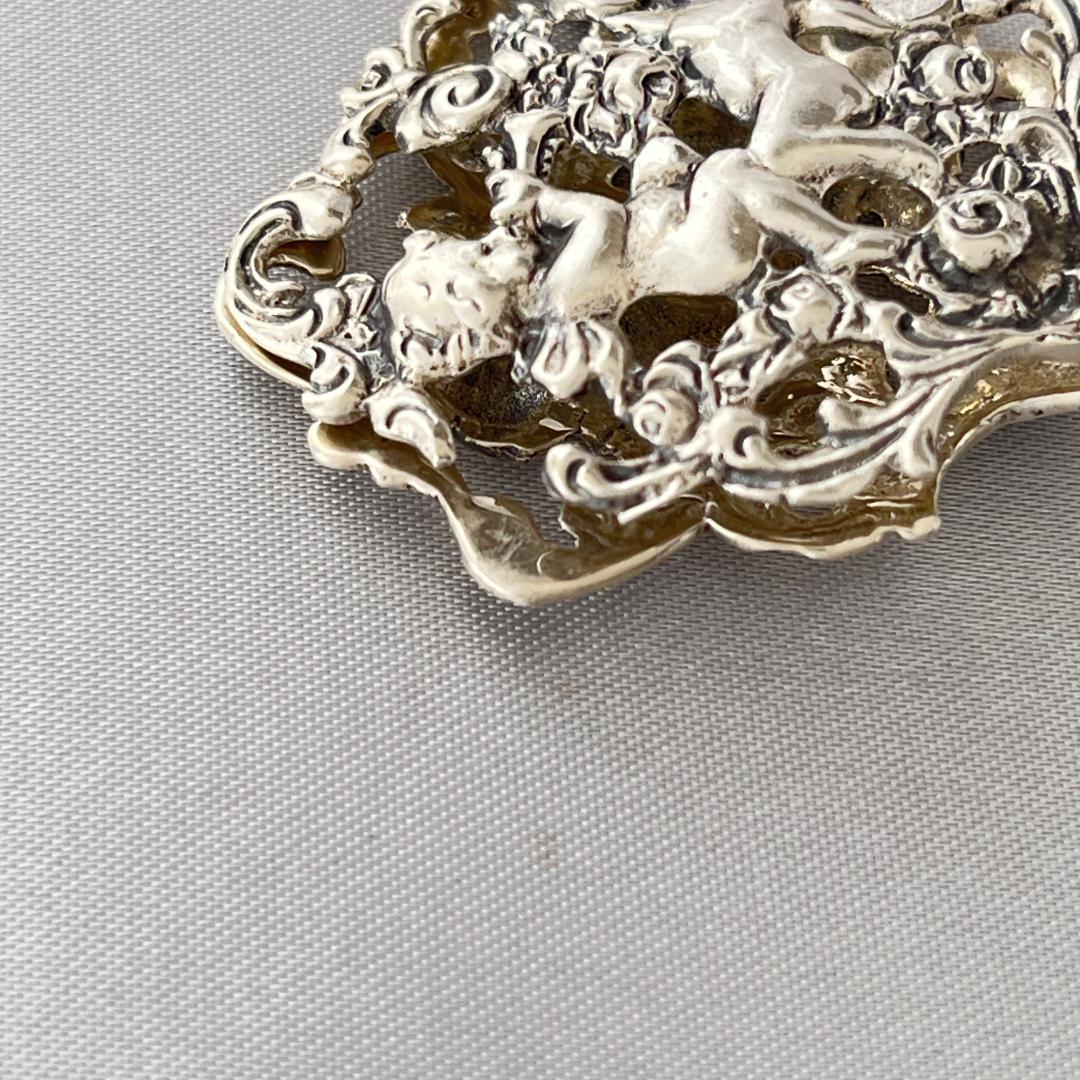 【 Bodemer】 天使の透かしのクッキートング【純銀】薔薇