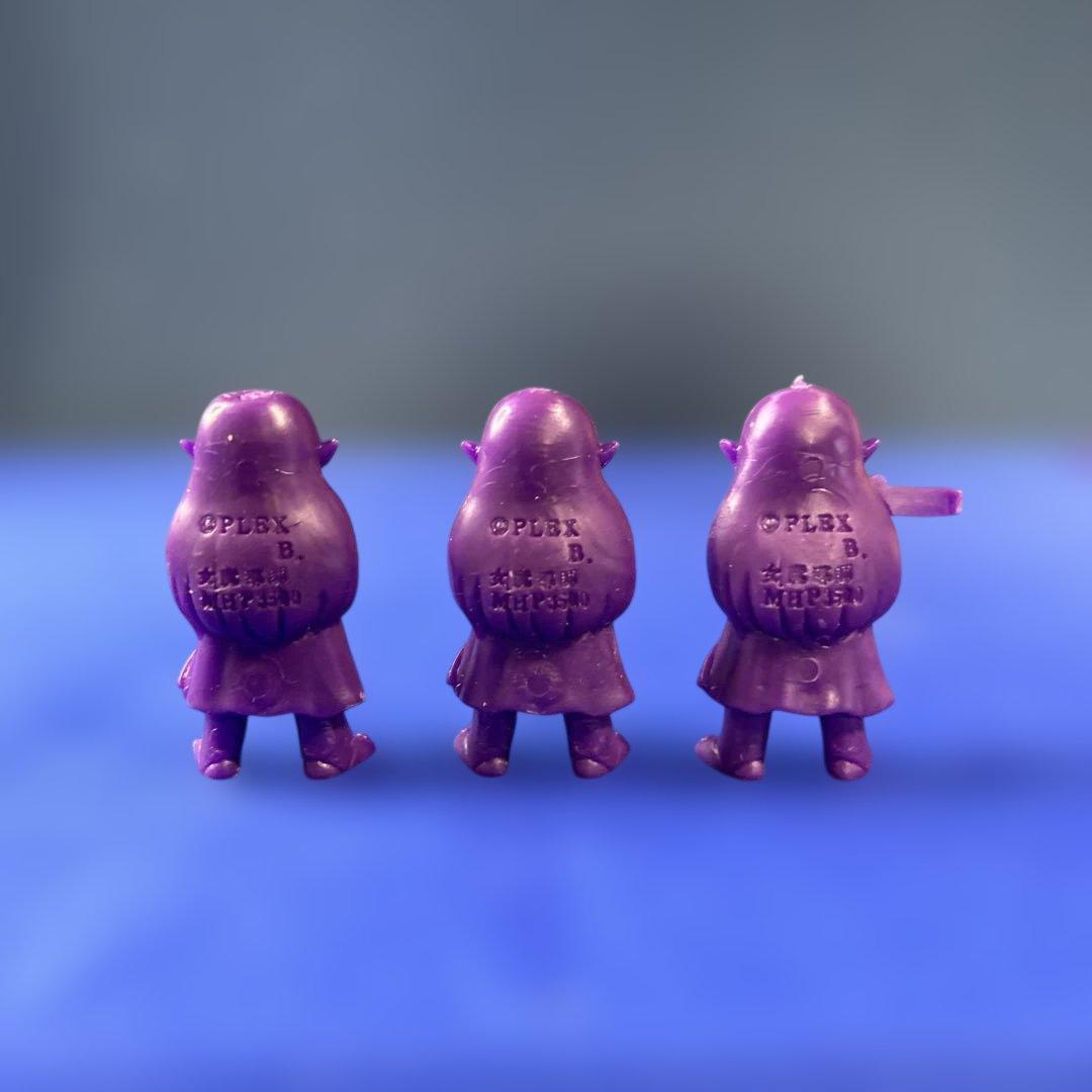 【希少】甲竜伝説ヴィルガスト 消しゴム フィギュア 戦士&モンスター　紫