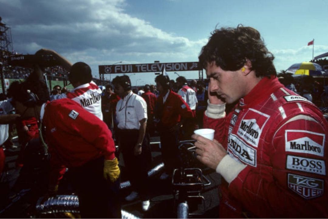 カスタム品　1/18 ミニチャンプス　マクラーレンMP4/7 アイルトンセナ