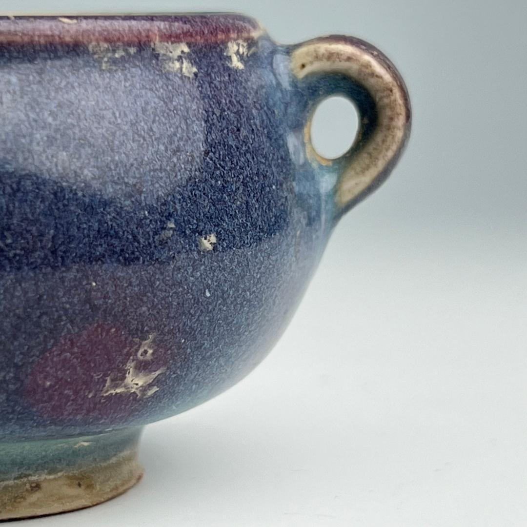 鈞窯天藍釉紫斑水洗 唐物 中国古玩 中国美術 A922