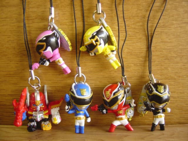 ♯Gbw16BT天装戦隊ゴセイジャーストラップ全6種