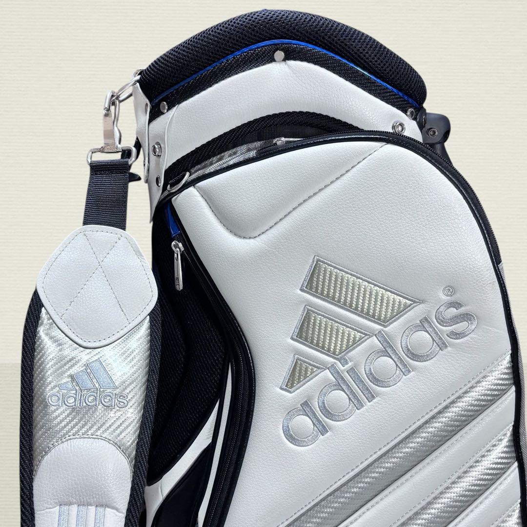 ✨極美品✨ adidas キャディバッグ スタンドバッグ ホワイト 9型