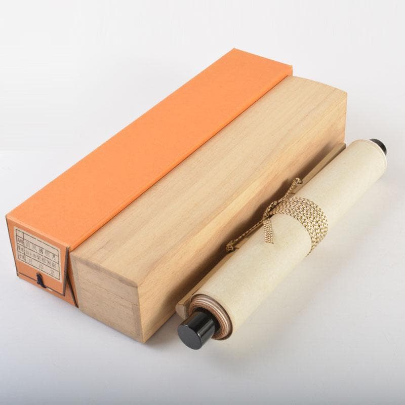 掛軸　前大徳　栗原密厳筆　一行書　「清風沸明月」　共箱　C　6807A