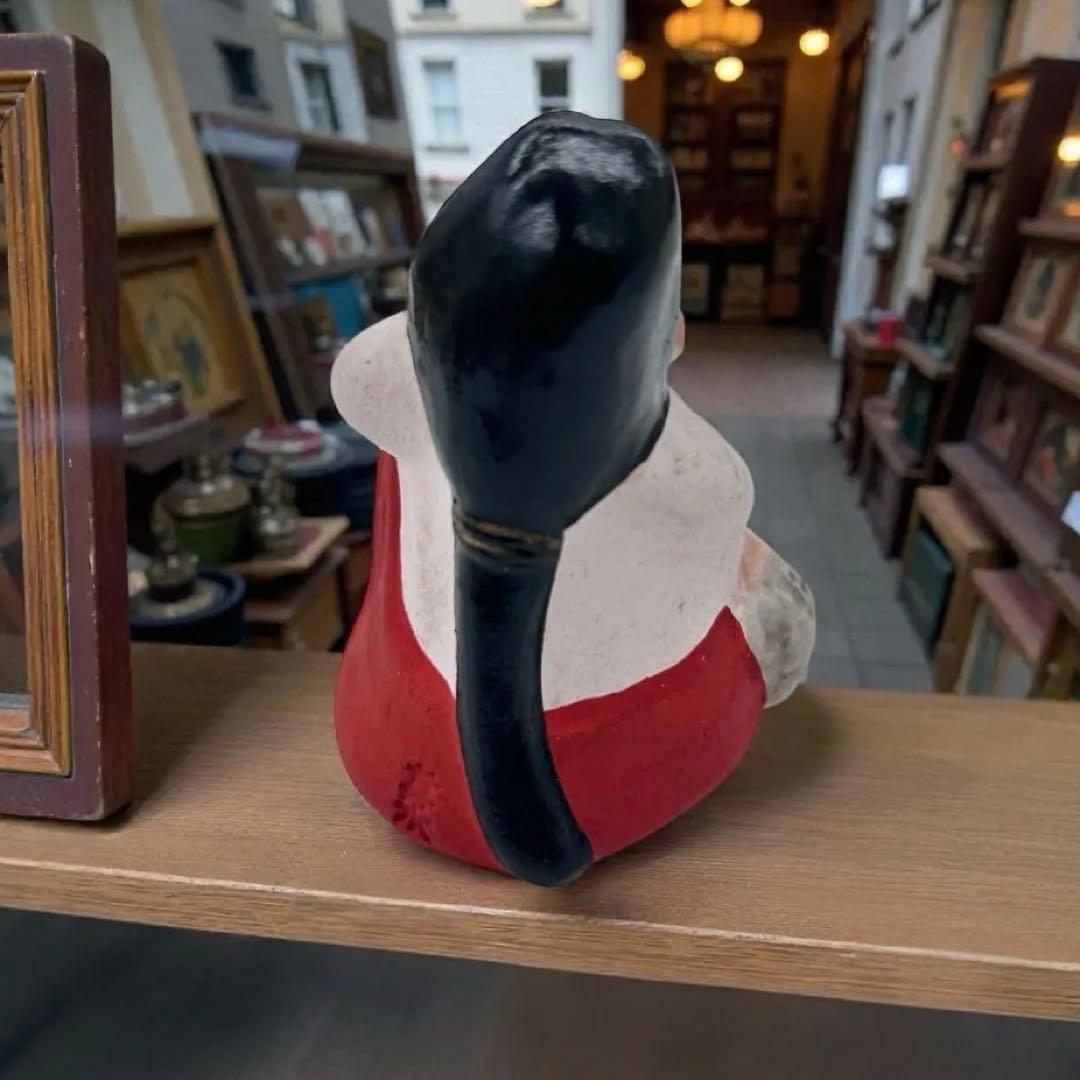 【古玩】昭和初期 郷土玩具 名古屋土人形 松茸おかめ 春画人形　民藝　子孫繁栄