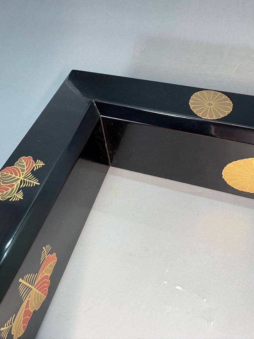 【中古品】表哲造　高台寺蒔絵　炉縁（共箱）★小さな漆割れ有★