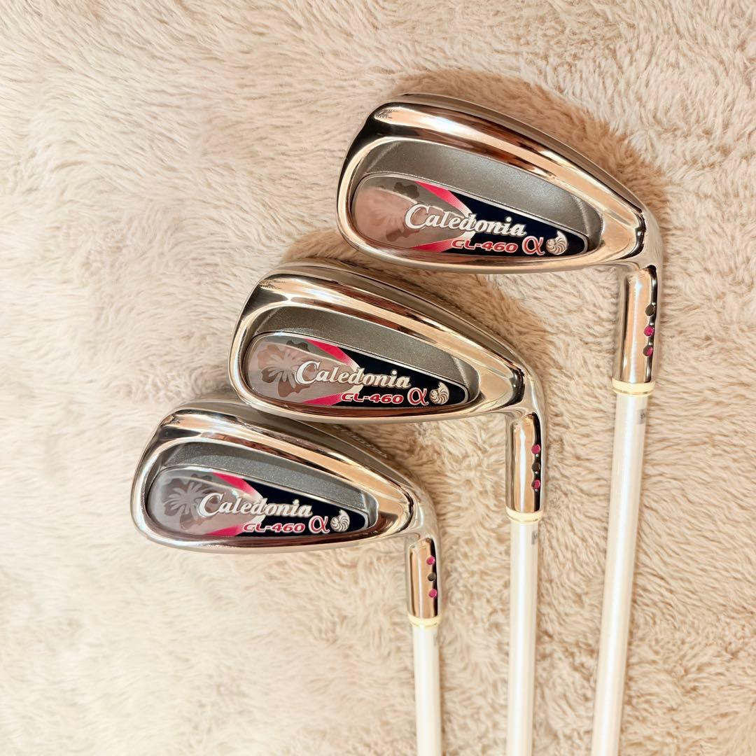 カレドニア レディースゴルフクラブセット CL-460α バッグ付き 7本