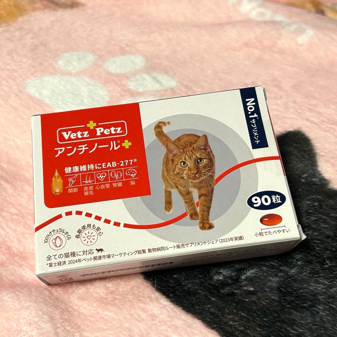 アンチノール　猫用サプリ　90粒　期限28年8月まで