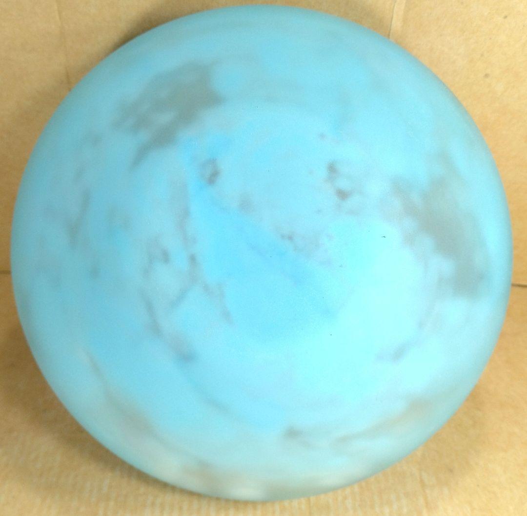 【本物保証】藤田喬平 手吹 花瓶(水色,白系) 共箱 栞 ｗ17㎝ 手吹ガラス