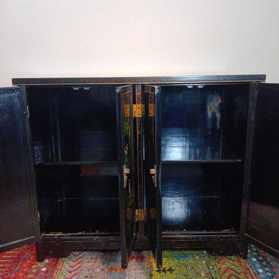 中国漆家具　アジアン家具　キャビネット