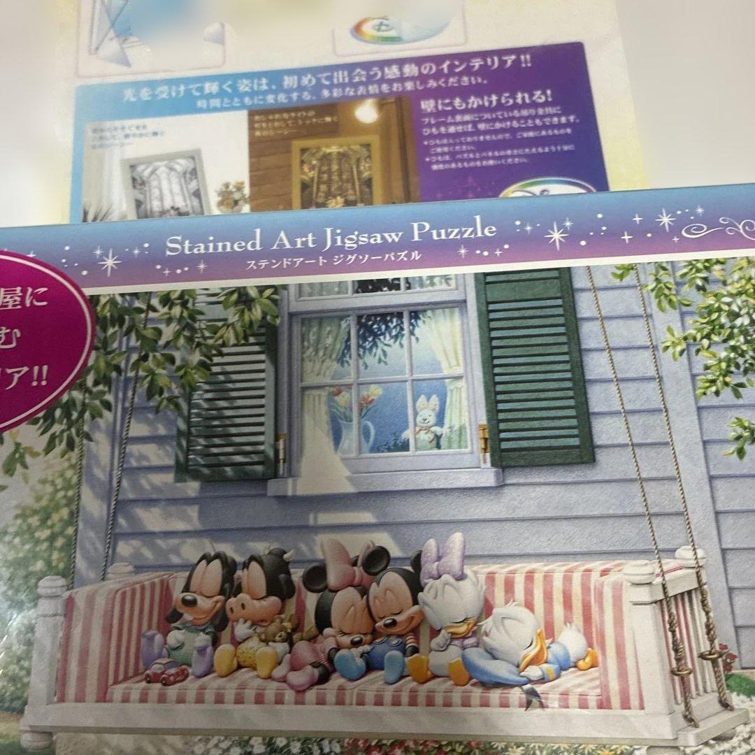 新品未使用品‼️★希少★ディズニーミッキー昼下がりの天使セットジグソーパズル　発光