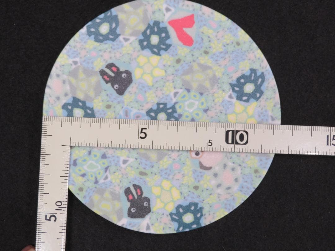 小林佐和子　練込小皿　うさぎと梟　現代アート　アンティーク