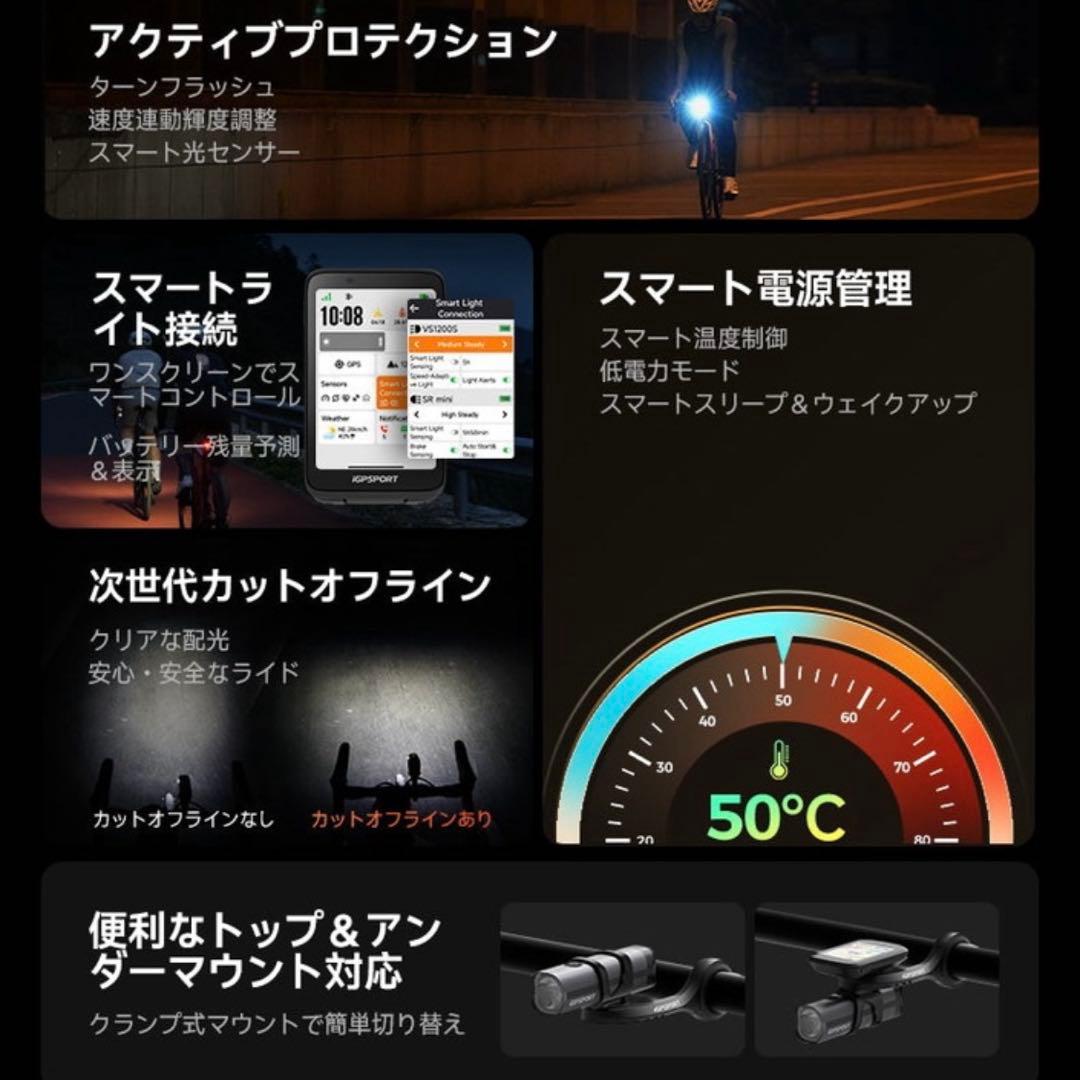 【最安値】iGPSPORT アイジーピースポーツ VS1200S