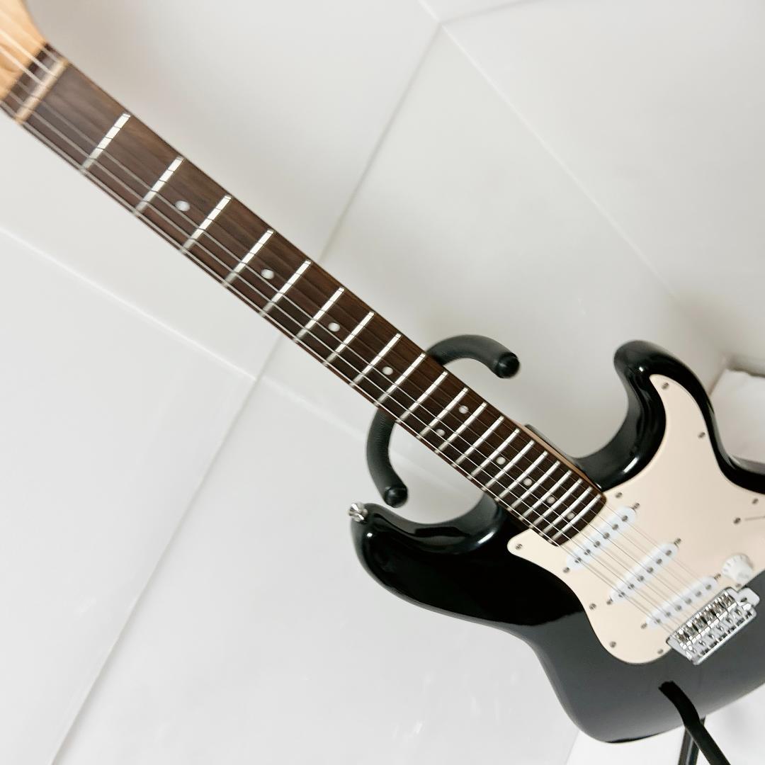 美品 Squier スクワイヤー ストラトキャスター バレット ブラック 黒