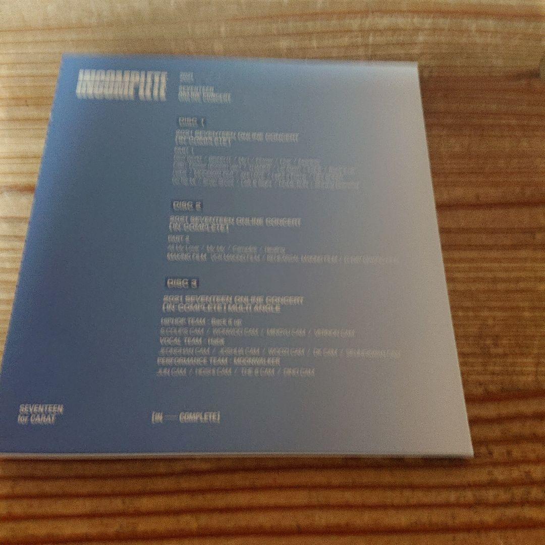 K-POP・アジア seventeen incomplete DVD