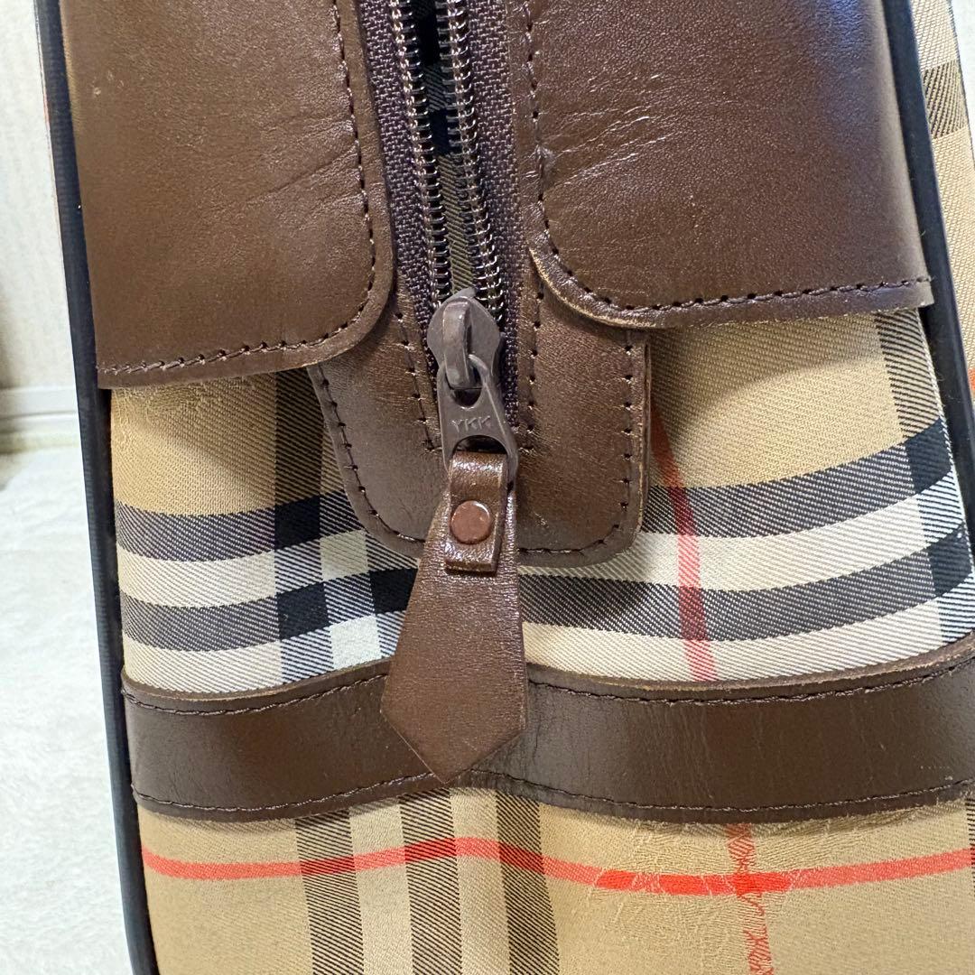 Burberry チェック柄 ボストンバッグ