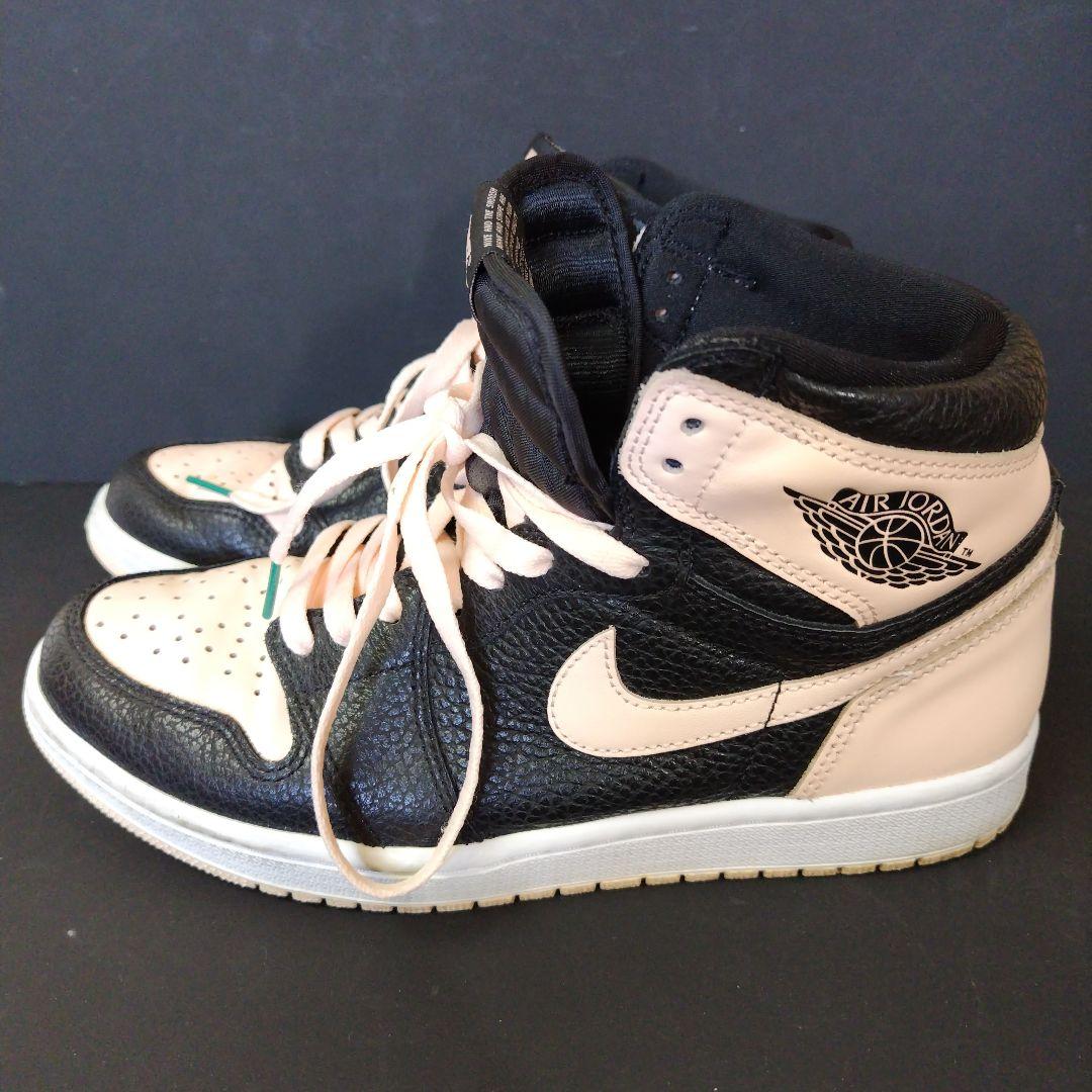Nike Air Jordan ( エア ジョーダン 1 )黒/ピンク シューズ