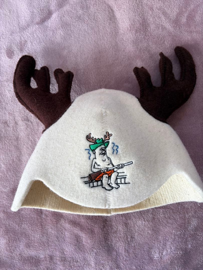 【新品】サウナハット　フィンランドお土産　羊毛サウナハット　高級