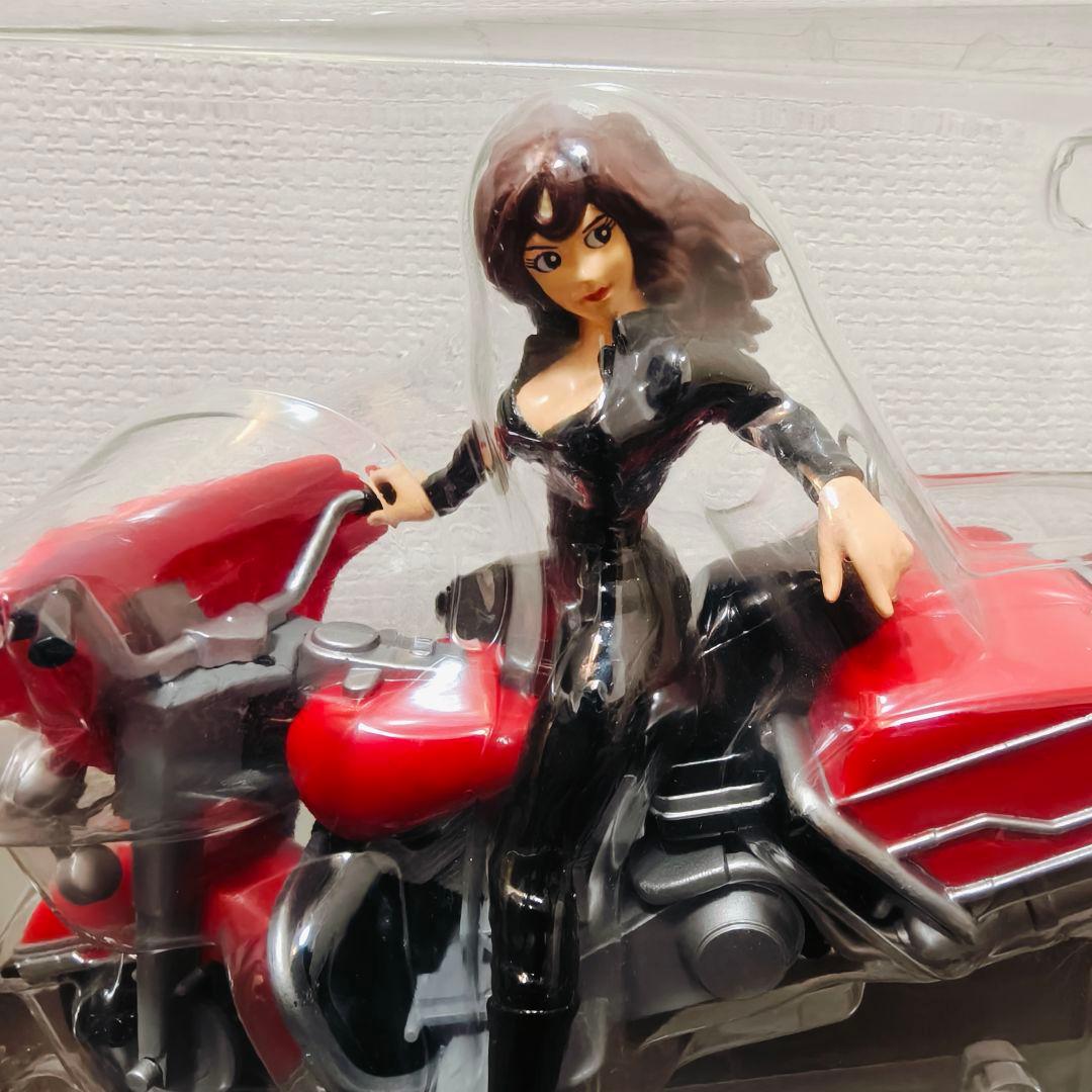 ルパン三世＆フィアット500☆峰不二子黒ライダースーツ＆赤バイクVer