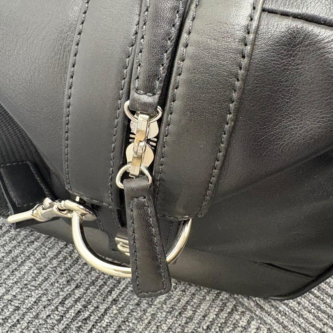 美品　コーチ　COACH F05404 ボストンバッグ　鍵付き　大容量　レザー