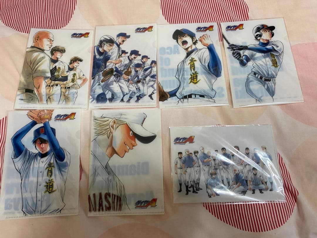 ダイヤのA DVD 特典　原作絵　ミニクリアファイル　13枚セット