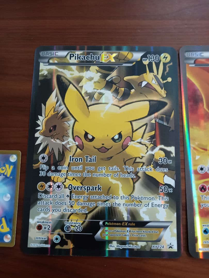 ジャンボカード　ピカチュウex　リザードンex　英語版各1枚