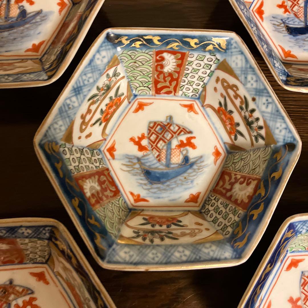 古伊万里 六角小鉢 骨董品
