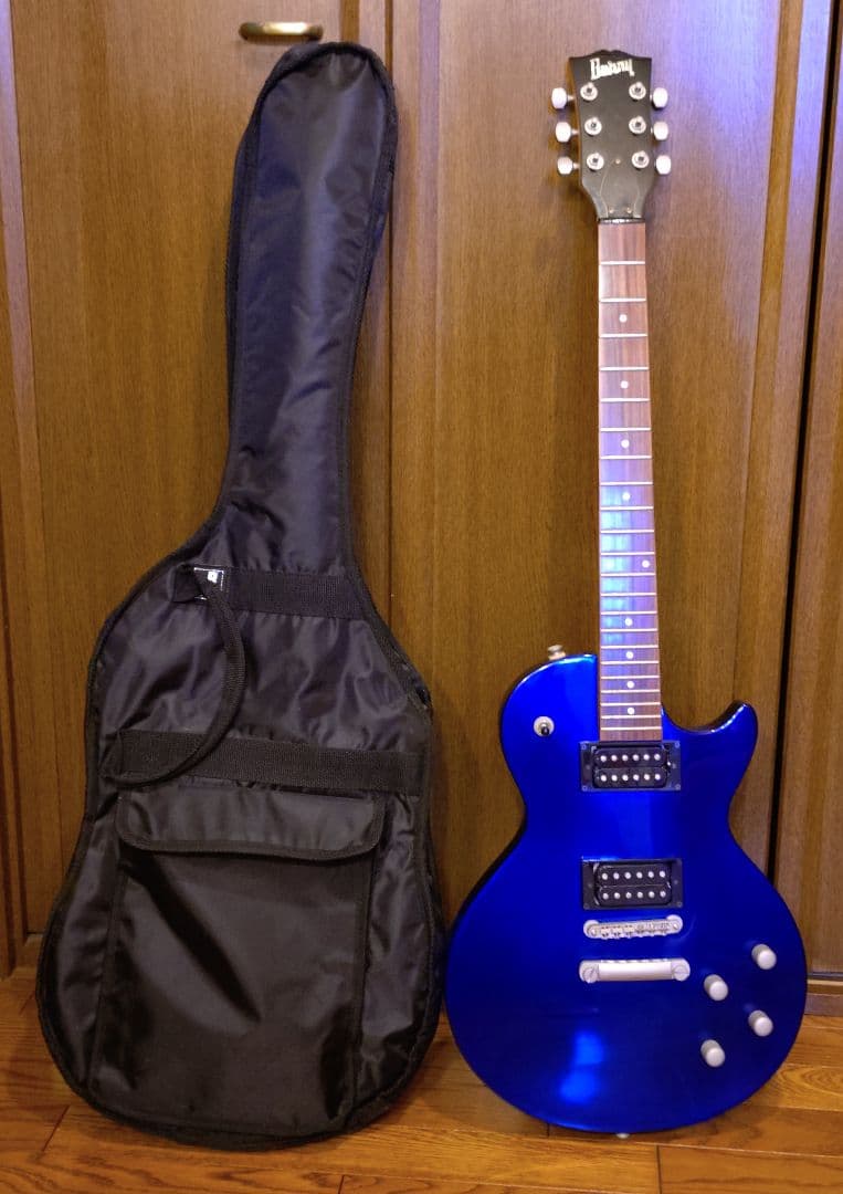 【USED】Burny_レスポール_エレキギター_ジャンク品扱い_ブルー