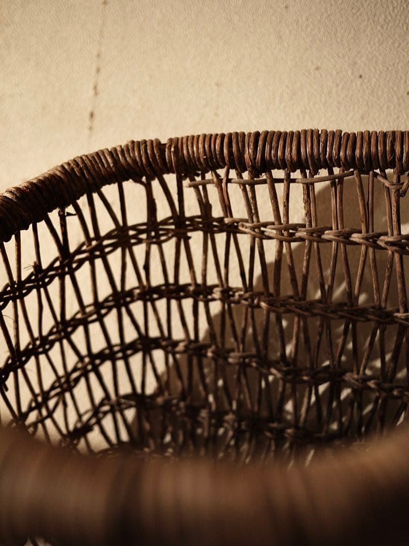 古道具　籠　民藝　ブロカント　襤褸　ヴィンテージ　french 古道具坂田