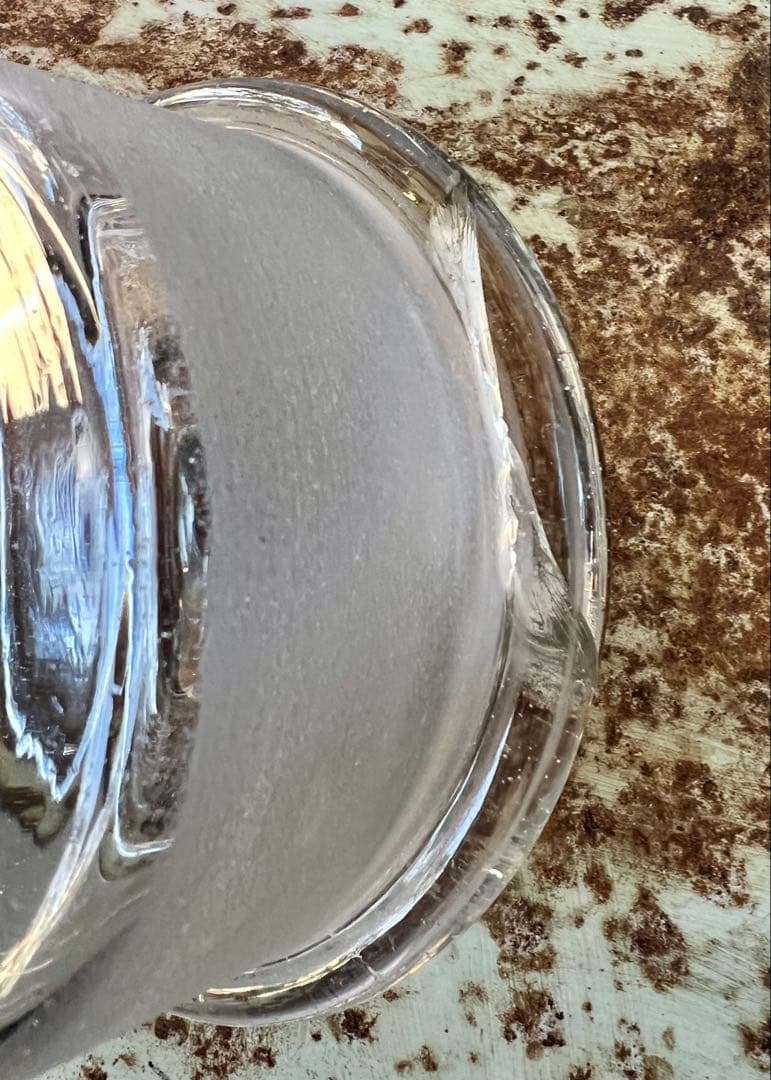 レトロ　猫ビン　でんでん太鼓　飴屋瓶　菓子瓶　アンティーク　ガラス　ガラス蓋付き