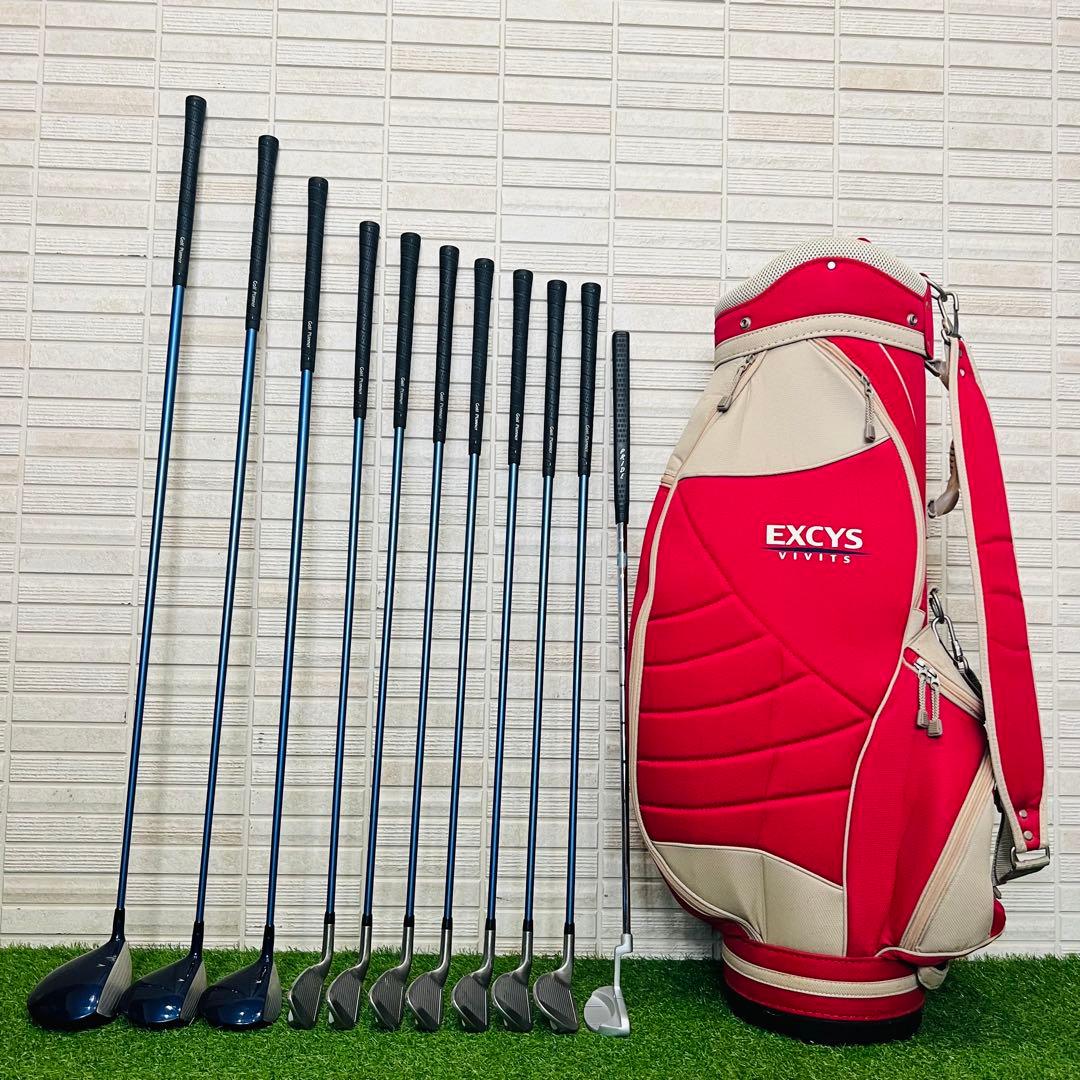 女性　ゴルフセット　Fitway スポルディング　ゴルフ一式　クラブセット　L